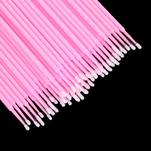 Disposable Eyelash Cotton Swabs 400pcs, Rotary Dust-proof Box 2