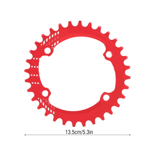 Red 32T Narrow Wide Chainring 96mm BCD