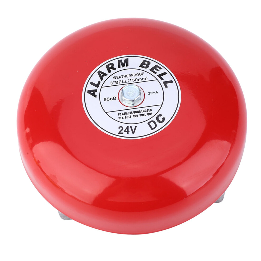 Cb-6B 95Db Metal Alarm Bell 150Mm 24V School Home Factory Security 4191392630817