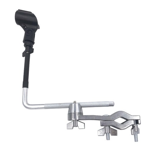 Secure Grip Drum Microphone Clamp Provides Stable Positioning on