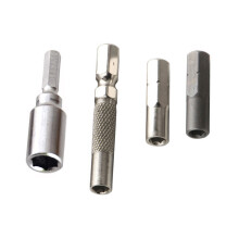 4Pcs 1/4" to 4 mm Bit Adapter Magnetic Drill Bit Adapter Set for