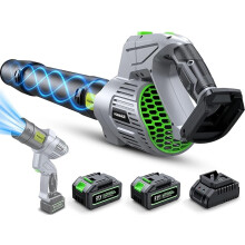 Comchoi Electric Leaf Blower Cordless - 990,000 RPM High Speed with 2 Batteries & Charger, 5-Speed Adjustable, Lightweight Garden Air Blower for Lawn
