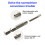 4Pcs 1/4" to 4 mm Bit Adapter Magnetic Drill Bit Adapter Set for 7
