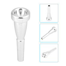 Durable Silver Trumpet Mouthpiece for 3C Brass Instrument Enhance Performance