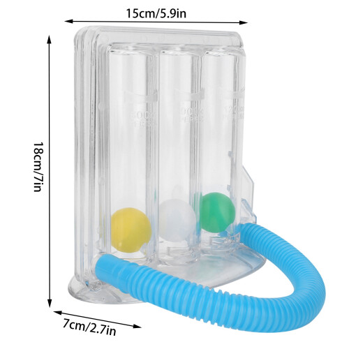 Breathing Trainer Vital Capacity Exercise Instrument PVC Durable 1