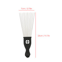 Professional Hair Styling Comb K1, 23x7cm, Anti-Rust Steel Teeth