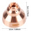 5pcs MAX45 Plasma Shield Cap Copper 8mm for Cutting Torch 11
