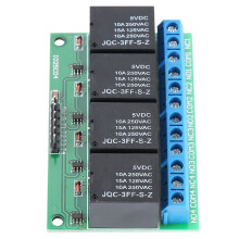 4-Channel 5V Self-Locking Flip-Flop Relay Module, 6.5x4.3cm