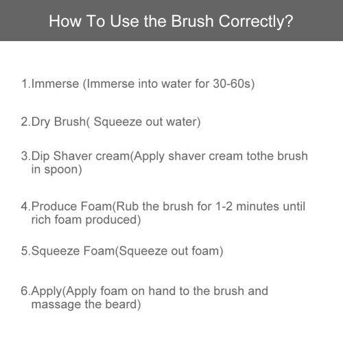 Black Bristle Beard Brush for Grooming & Styling, 6.5cm Diameter 2