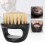 Black Bristle Beard Brush for Grooming & Styling, 6.5cm Diameter 7