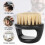 Black Bristle Beard Brush for Grooming & Styling, 6.5cm Diameter 9