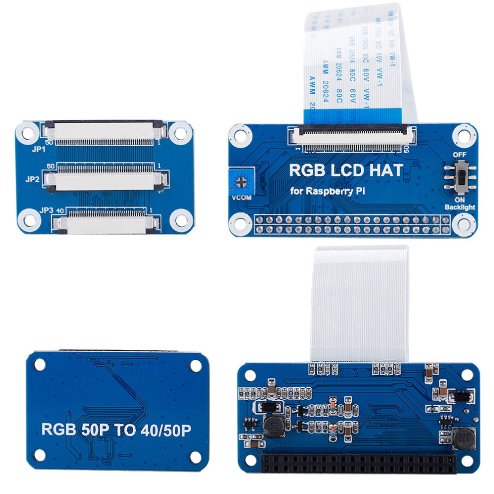 Rpi Rgb Hat With 50Pin To 40Pin 7340572999184