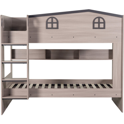 Seconique Hector Small Double Bunk Bed - Ash Grey 2