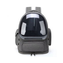 Breathable Cat Backpack, Large Pet Travel Backpack, Transparent Cat Carrier for Hiking, Camping, and Outdoor Travel, A