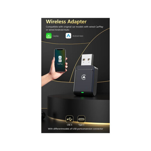 Car Box Portable Android Auto Carplay Module 2in1 Wireless Carplay Box 1