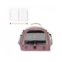 Breathable parrot travel bag with tray, large capacity, parrot carrier, comfortable bird backpack for outdoor travel