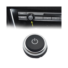 Auto-Bedienknopfabdeckung für F07 F06 F12 F13 F01 F02 F03 F04 2011-2015 63139328426 FM/AM-LautstäRkeregler-Schaltertaste