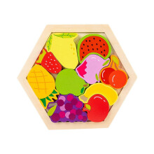 Houten puzzel voor baby's, intelligentiepuzzel voor kinderen, ontwikkelingspuzzel voor jonge kinderen,