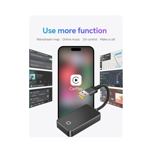 C3 Wireless CarPlay Android Auto Adapter 2-in-1, Compatible with Wired CarPlay and Android Auto Vehicles 2