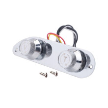 Chrome Control Plate for Genuine 51 P Bass Guitar