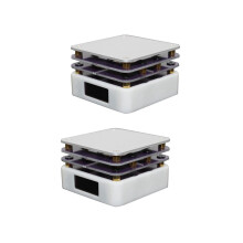 2 x 65W heating tables with constant temperature, preheater, LED lamp, display, reflow soldering table, welding heating table