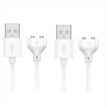 2 magnetic USB-DC charging cables, 0.8 m charging cable for massage devices