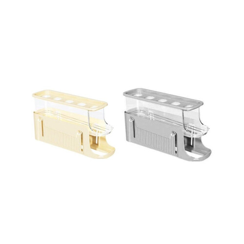 2 egg storage trays for refrigerator, egg dispenser for refrigerator, 3 levels, space-saving egg dispenser