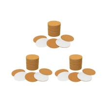 120er-Packung selbstklebende Korkuntersetzer, rund, 8,9 cm Durchmesser, mit Korkrückseite, für DIY-Projekte