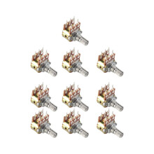 10 Stück lineare Doppelrändelpotentiometer mit Top-Einstellung, 50 kΩ, B50K