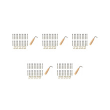 100 Stimmnägel und 100 Nieten mit L-förmigem Stimmschlüssel für Leierharfe, kleine Harfe, Saiteninstrument