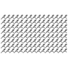 120 stuks aquariumslang met regelklep voor zuurstoftoevoer en luchttoevoer, grijs