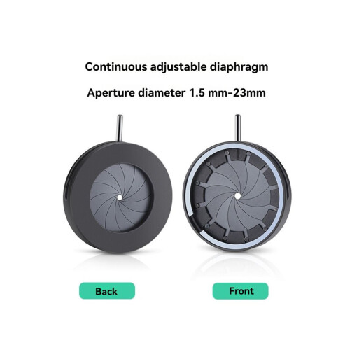 1.5-23 mm Manual Aperture, Adjustable Mechanical Iris Diaphragm, Iris Diaphragm for Digital Camera Microscope, Iris SK23 1