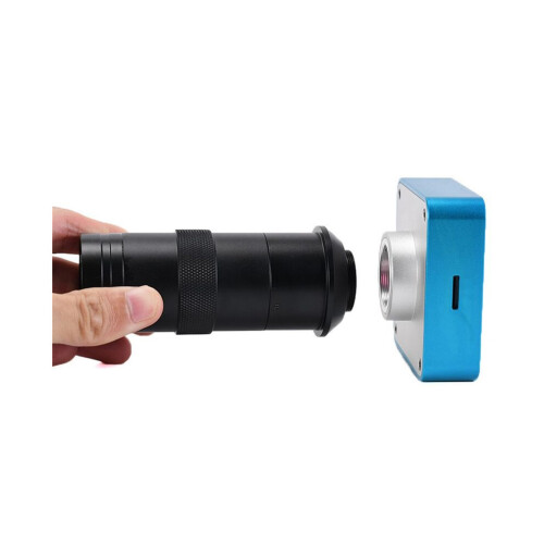 100X Microscope Lens M1218 Monocular Industrial Camera Maintenance Evaluation Lens 2