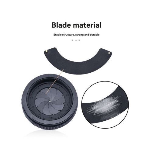 1.5-25 mm Manual Aperture, Adjustable Mechanical Iris Diaphragm, Iris Diaphragm for Digital Camera Microscope 2