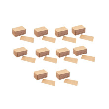 1000 Pieces Blank Kraft Paper Business Cards Word Card Message Card DIY Gift Card