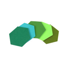 5 delar/set sexkantiga filtbrädor sexkantiga filtväggklistermärken multifunktionella 3D dekorativa hemstoppbrädor