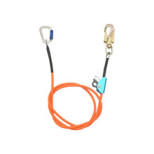1/2 inch x 8 inch steel wire core flip kit climbing positioning rope for arborists, climbers, and tree climbers