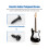 100 st svarta gitarrplektrumskyddsskruvar för Strat/Tele elgitarr/bas 3
