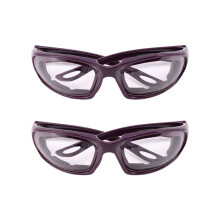 2X Tear-Free Onion Chopper Glasses Eye Protection Kitchen Helper Tool Violet