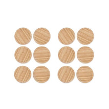 12 Stück Weinglasabdeckungen, Holzdeckel für Trinkgläser, Um Insekten Fernzuhalten, Holzdeckel für Wassergläser Halten Schmutz und Fern