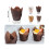 Cupcake-Förmchen, 2000 Stück, Tulpen-Backförmchen, Muffinförmchen, Cupcake-Papierförmchen, Muffin-Hüllen 2