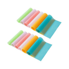 12 stuks koelkastmatten, wasbare koelkastbekleding, koelkastmat, gemakkelijk schoon te maken plankbekleding,