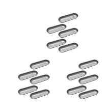 15-Piece Hot Dog Mold Carbon Steel Sausage Molds Non-Stick Baking Pans Oval Hot Dog Bun Baking Pan for DIY Homemade Bread Tool