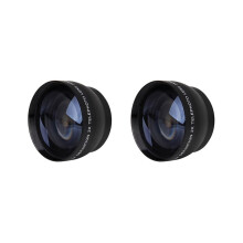 2 pieces 52mm telephoto lens with 2x magnification for AF-S 18-55mm 55-200mm lens camera