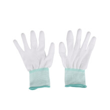 1 Pair of ESD PC Computer Work Anti-Slip Anti-Skid Anti-Static White Gloves New