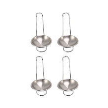 4x roestvrijstalen lepelhouders, lange steel, verticale opbergruimte voor soeplepels, lepelhouder, soeplepel
