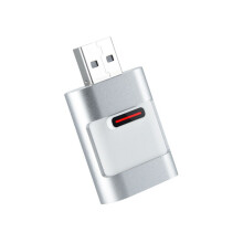 2-in-1 AI Box Auto Intelligente Systeme Kabelloser CarPlay-Dongle Kabelloser Android Auto-Adapter Weiß