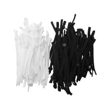 100 Stück annähbare Gummibänder mit verstellbarer Schnalle, dehnbare Masken-Ohrschlaufen, Lanyard-Ohrschützer,