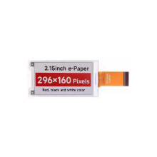 2,15 Zoll E-Paper-Elektronikmodul 296 X 160 Pixel SPI-Kommunikation HAT+-Standard für Raspberry Pi, B