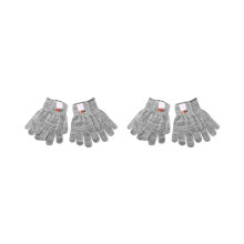 4 Paar schnittfeste Handschuhe, Lebensmittelschutzklasse 5, Handschutz, Küchenhandschuhe zum Austernschälen